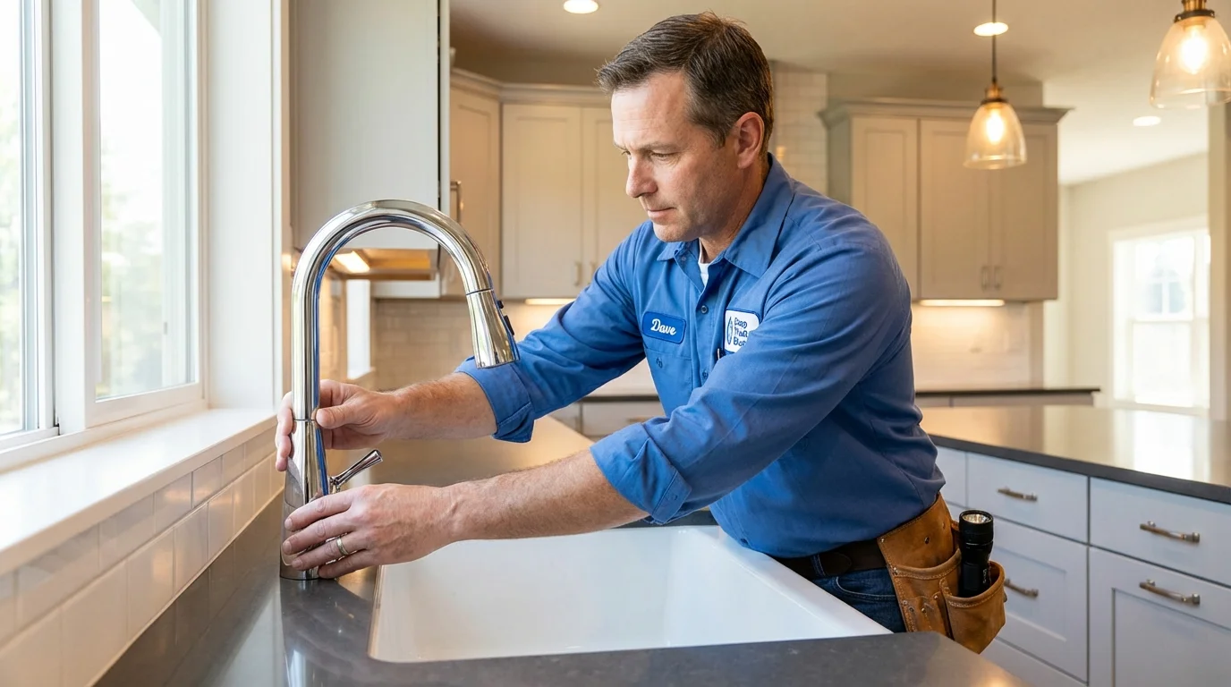 Kitchen faucet installation by Johns Plumbing LLC in Los Banos