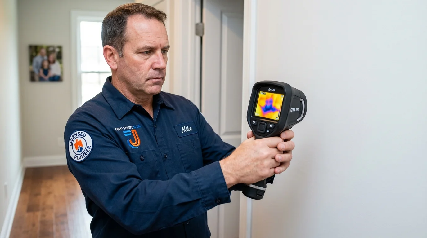 Thermal imaging leak detection by Johns Plumbing LLC in Los Banos